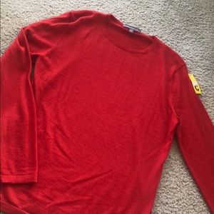 neiman marcus red cashmere sweater